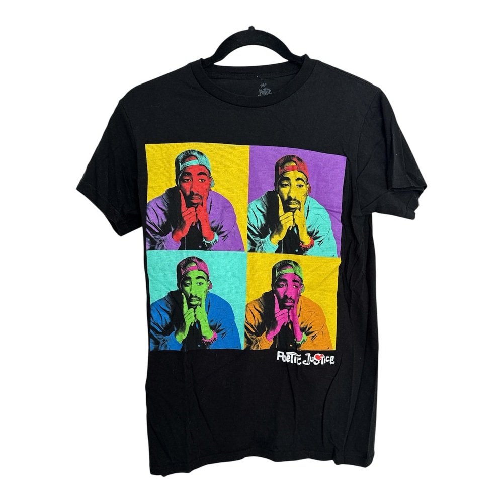 Poetic Justice Black Pop Art Short Sleeve Tee